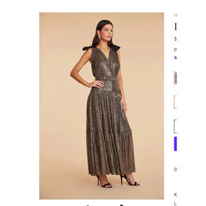 Women's Bishop And Young Gold/Black Dress Size M